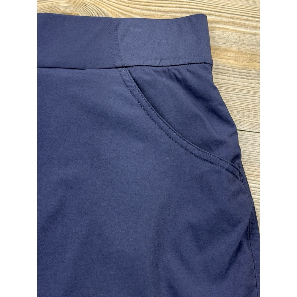 Columbia Activewear Skort Women's XL Blue Flat Front Pull On Elastic Waistband - Picture 2 of 10